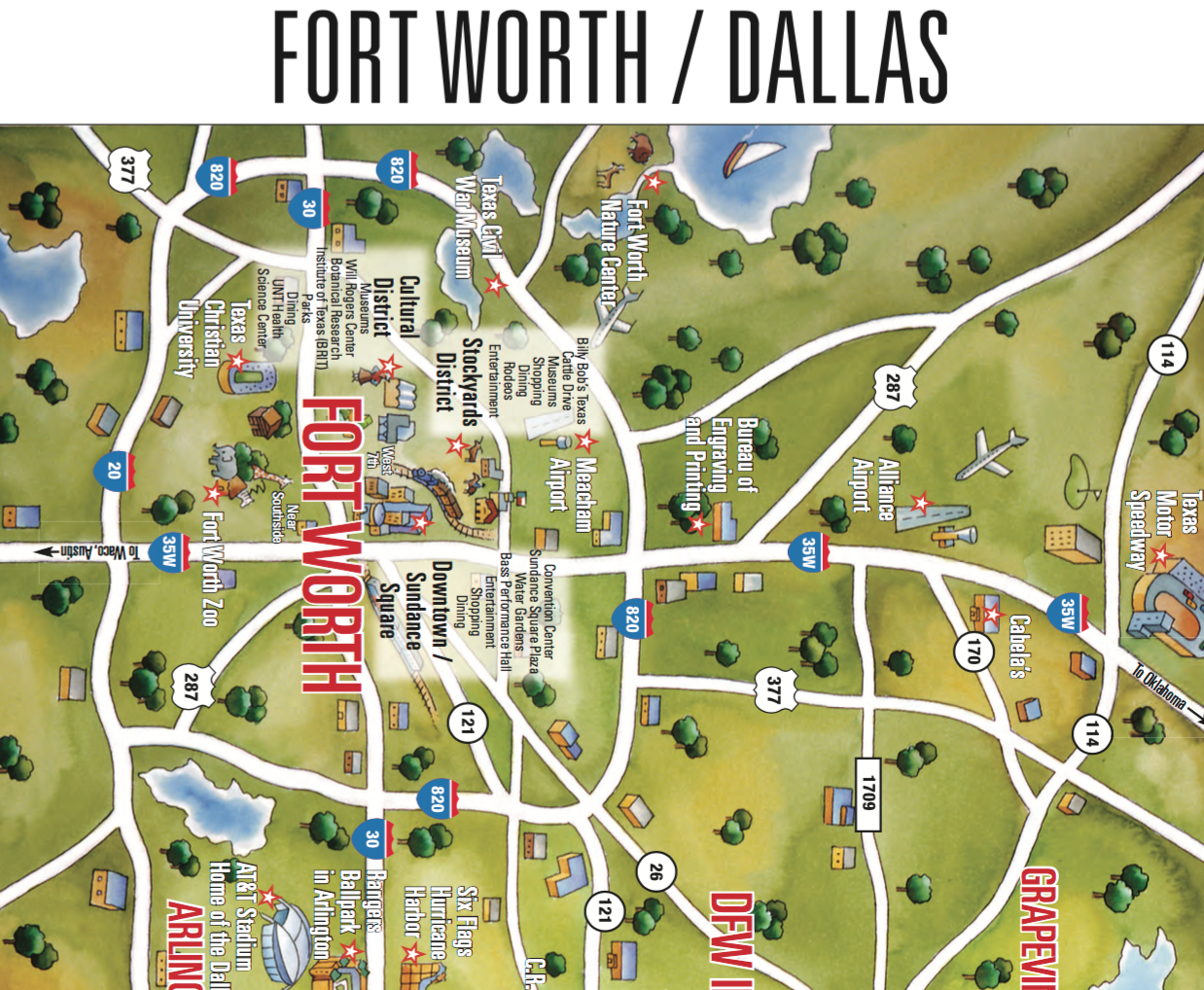 DFW Area Map