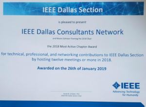 Award Winning Dallas IEEE Consultants Network