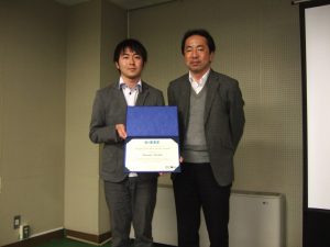 Dr. Masashi Tawada (Best Poster Award 2014 Winner) and Prof. Atsushi Takahashi, Chair of CEDA AJJC.