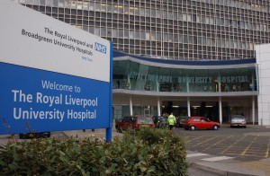 Royal Hospital main entrance E&H Liverpool University Hospital