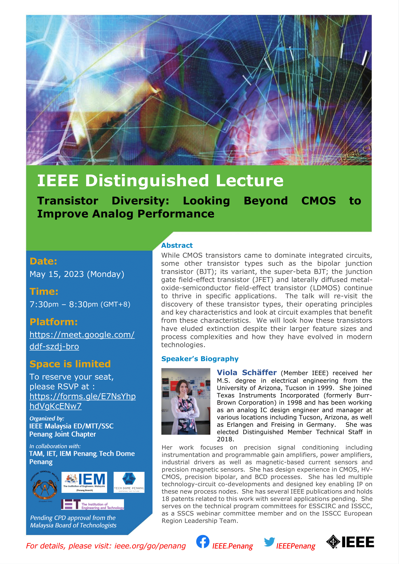 IEEE Distinguished Lecture Transistor Diversity: Looking Beyond CMOS to Improve Analog Performance