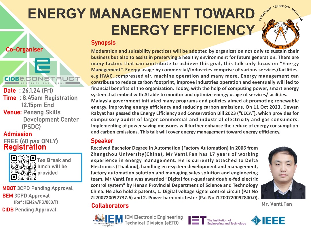 Energy Management Toward Energy Efficiency