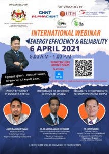 International Webinar Energy Efficiency Reliability Ieee Pes Malaysia Chapter