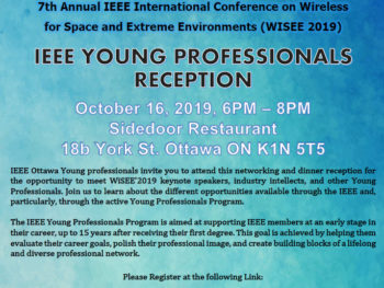 IEEE YOUNG PROFESSIONALS RECEPTION AT THE 2019 WISEE CONFERENCE