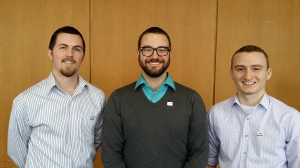 IEEE PES Scholars from Illinois Institute of Technology. From left to right -Patrick Burgess, Keith Hand, and Adam Sumner.
