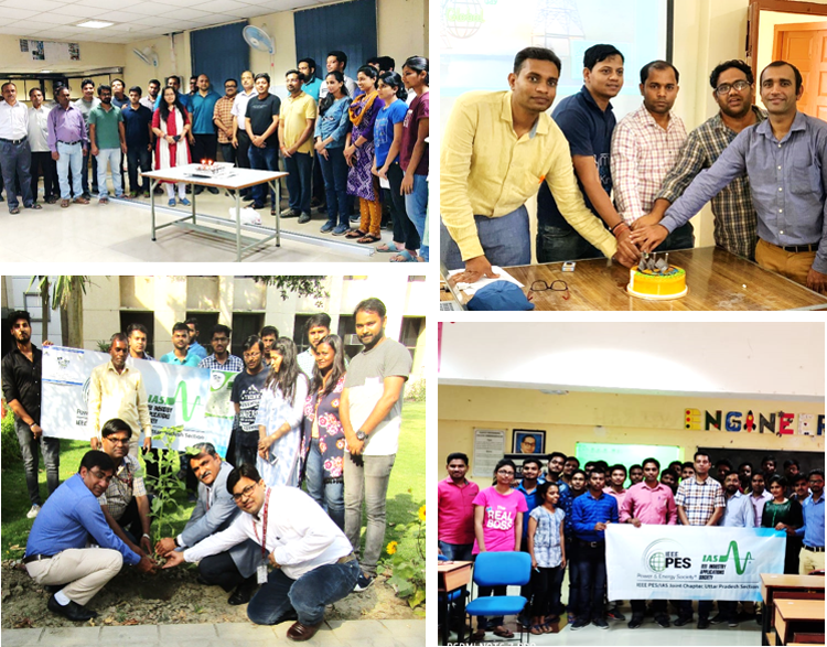 A glimpse of events organized by IEEE PES/IAS Joint Chapter Uttar Pradesh Section as part of PES Day celebration