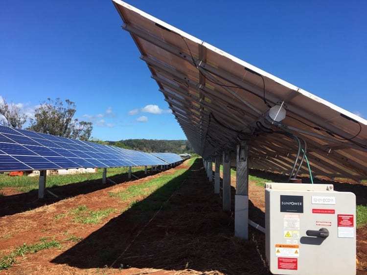 Photo 1: Waipio 45.9MW solar farm.