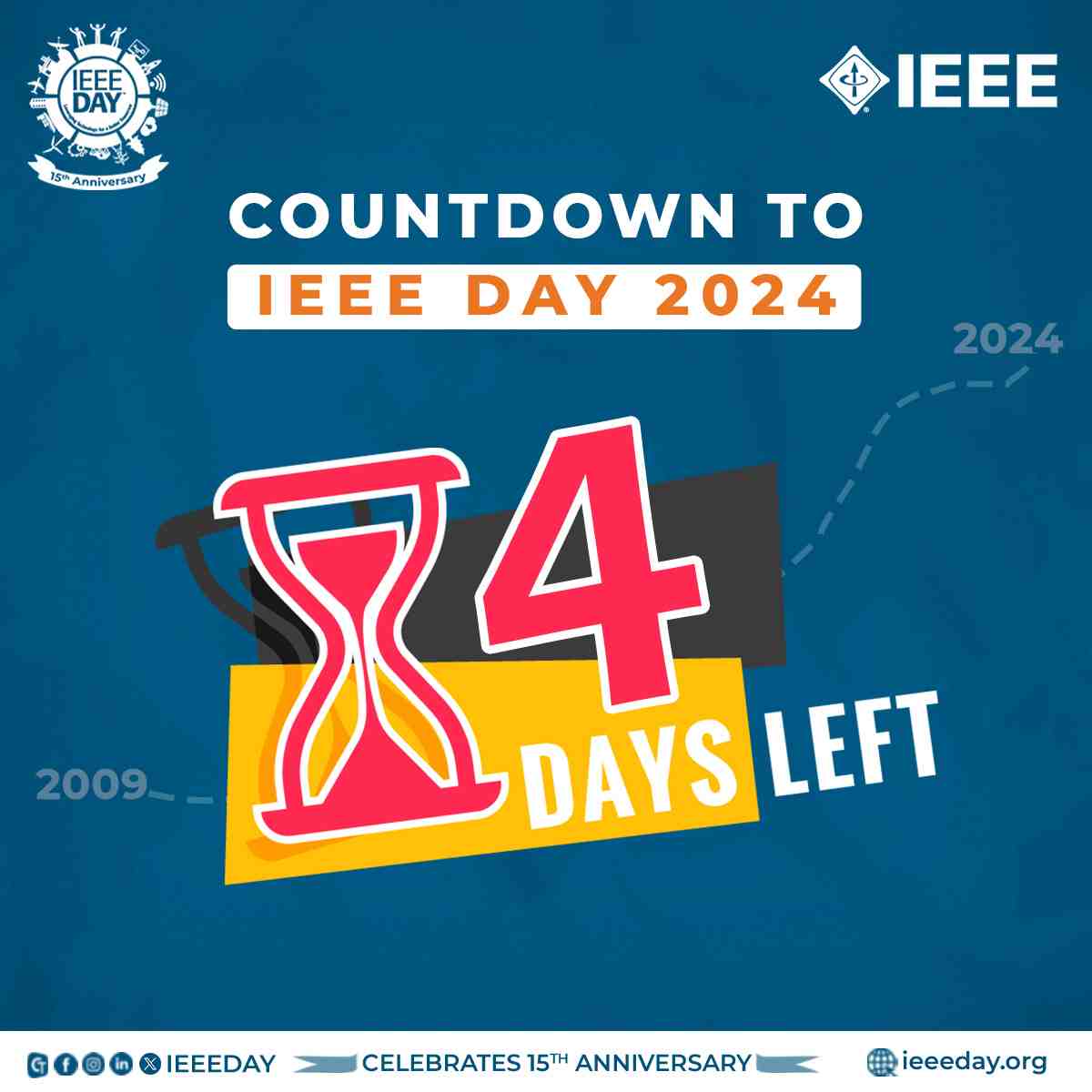 The countdown has begun! Just 4 days until IEEE Day 2024! IEEE Puerto