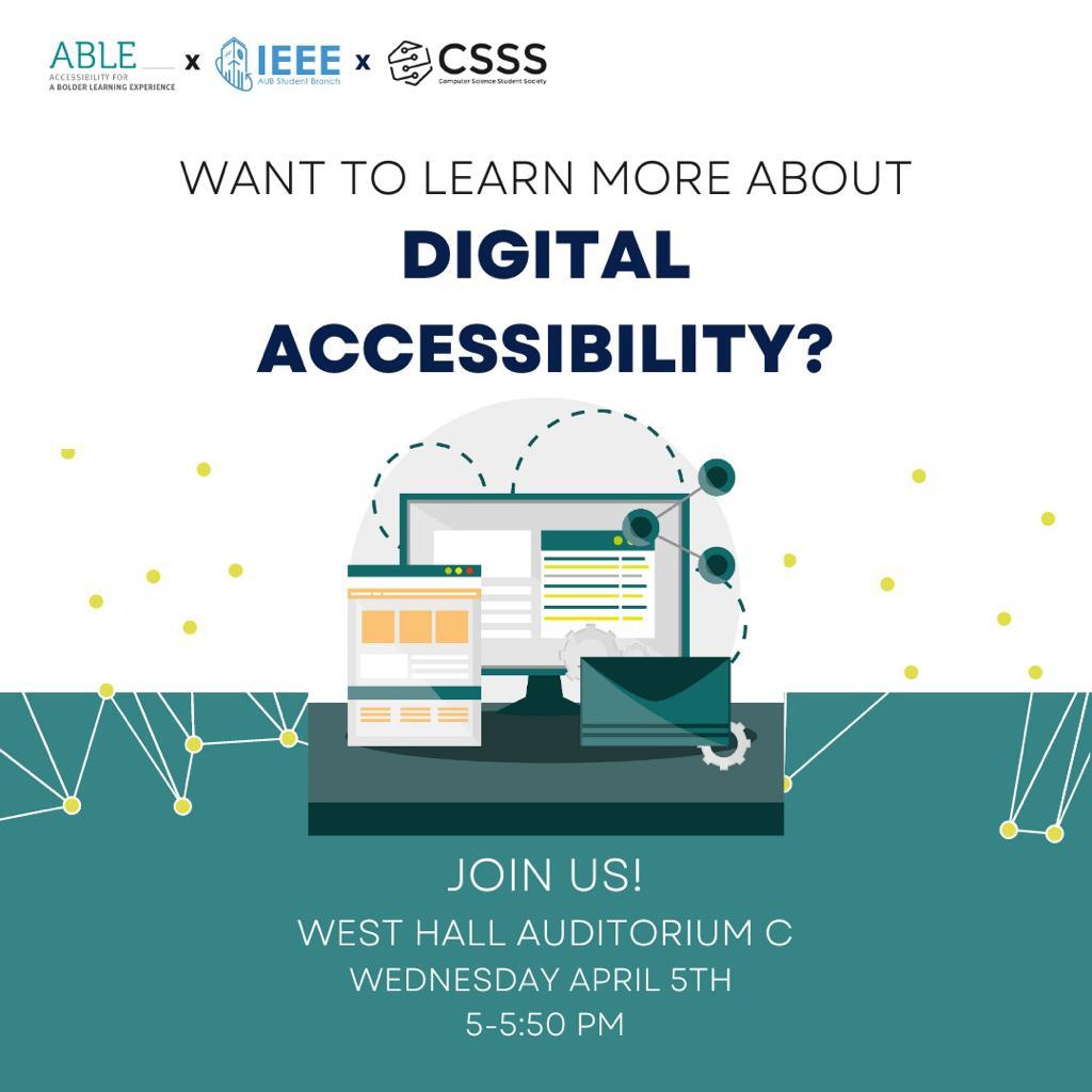 Digital Accessibility Conference IEEE AUB Student Branch