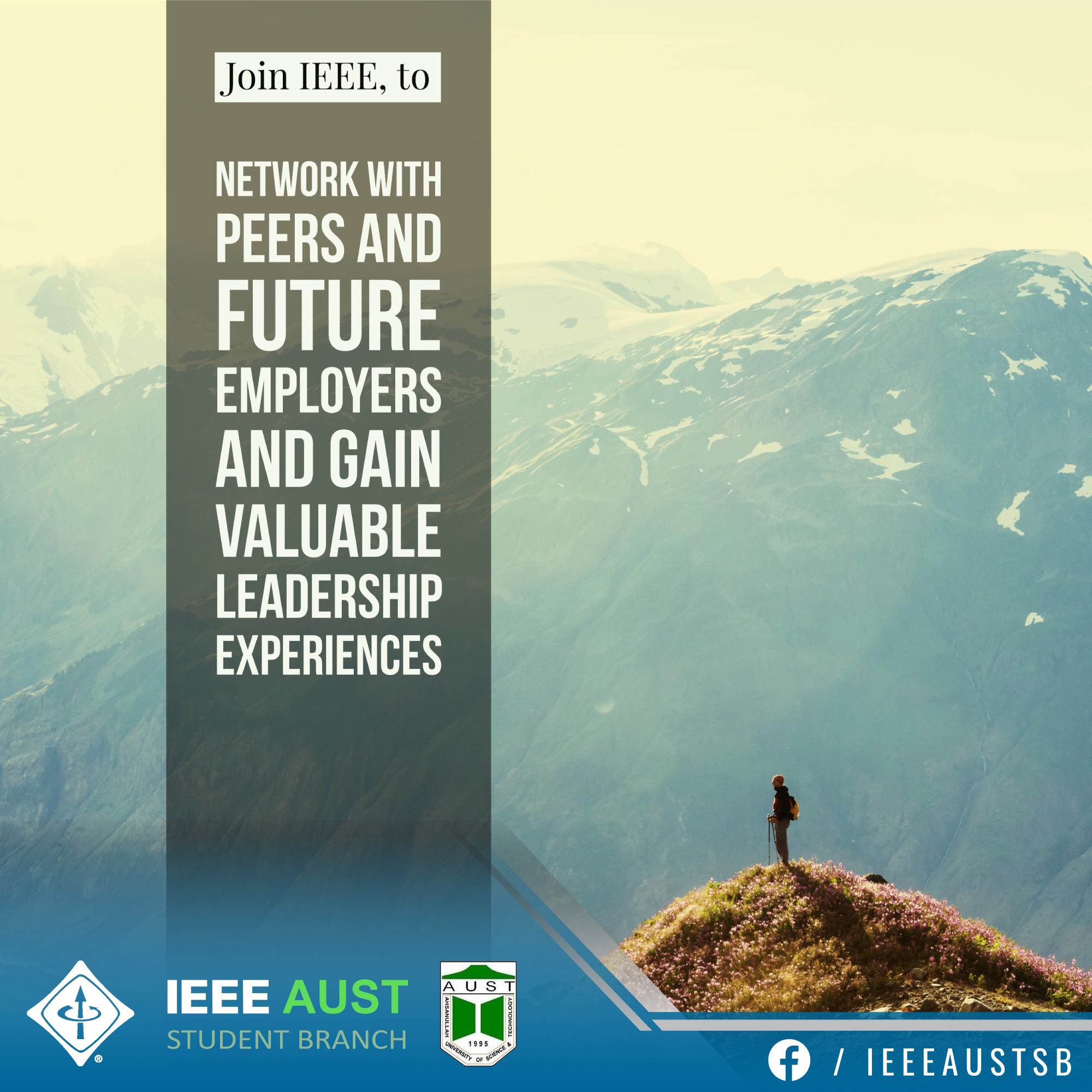 Join IEEE to network with peers and future employers in your field, gaining valuable leadership experiences and making career contacts.
