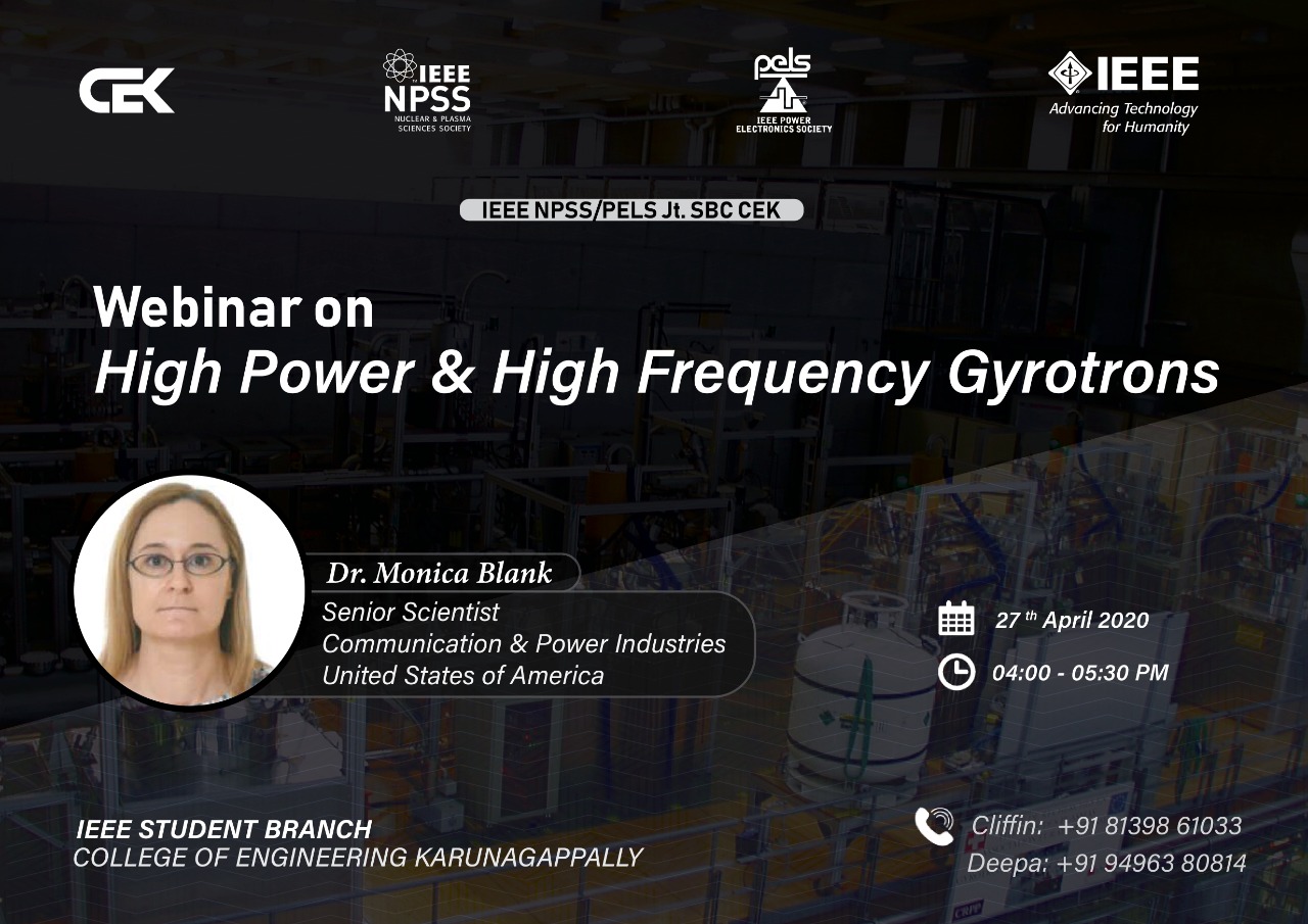 You are currently viewing Webinar on High Power and High Frequency Gyrotrons