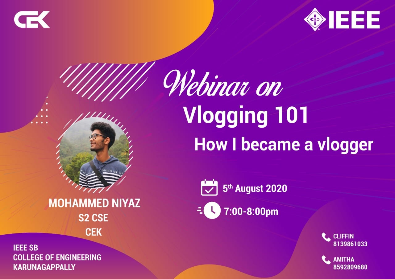You are currently viewing Webinar on Vlogging