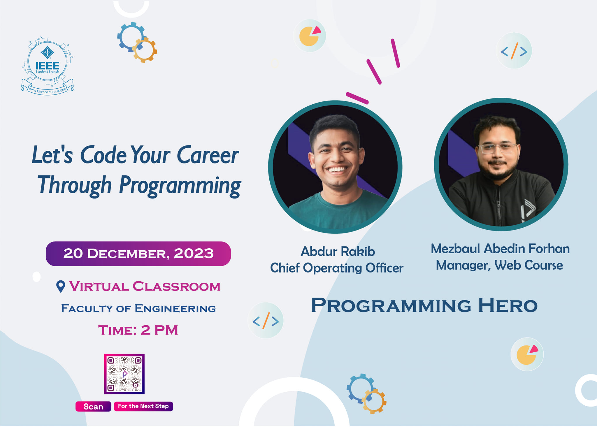 Read more about the article Seminar on ”Let’s Code Your Career Through Programming” 🗓