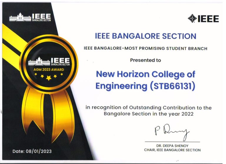 IEEE -Most promising Student Branch